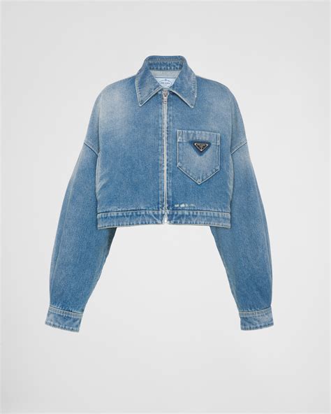 gonna jeans prada|prada denim jacket.